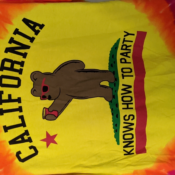 🌈M unisex, Riot Society, California rainbow t-shirt - Picture 2 of 4